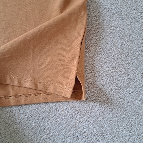 Le31 | Simons Mens Jersey Polo Size Medium Short Sleeved Shirt Camel NWT - Picture 11 of 13